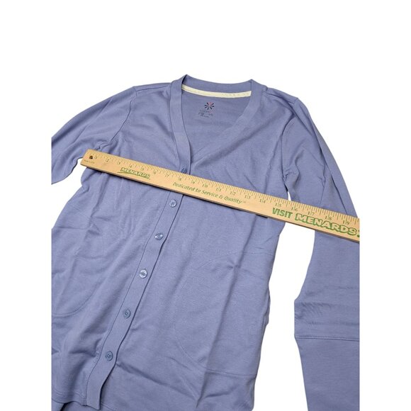 Isaac Mizrahi Live Essentials Pima Cotton Button Front Cardigan  XX Small - Picture 5 of 6